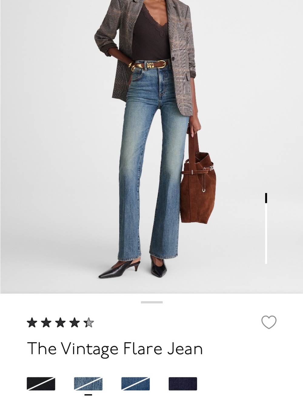 Madewell Vintage Flare Jeans — Medium Blue Wash